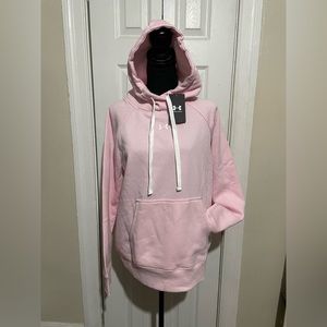 Under Armour Women’s fleece pullover Hoodie Size Medium Pink NWT